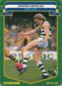 1985 Scanlens VFL #86 Darren Morgan Front